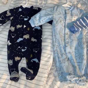 Baby Boy Newborn footed Pajama
